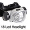 18 LED Headlamp Head Light Torch Lamp Hiking Flashlight