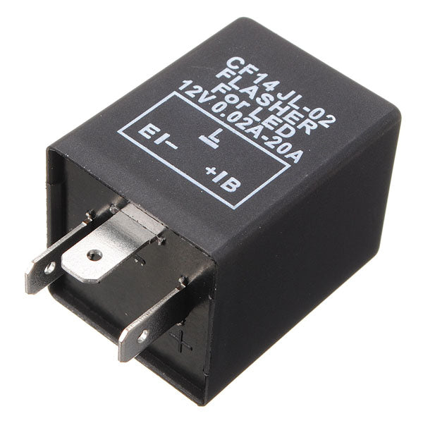 Car Motorcycle 12V Electronic LED Relay Fix Blinker Flasher Indicator
