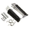 Front Foot Pegs Black For Kawasaki Honda Yamaha