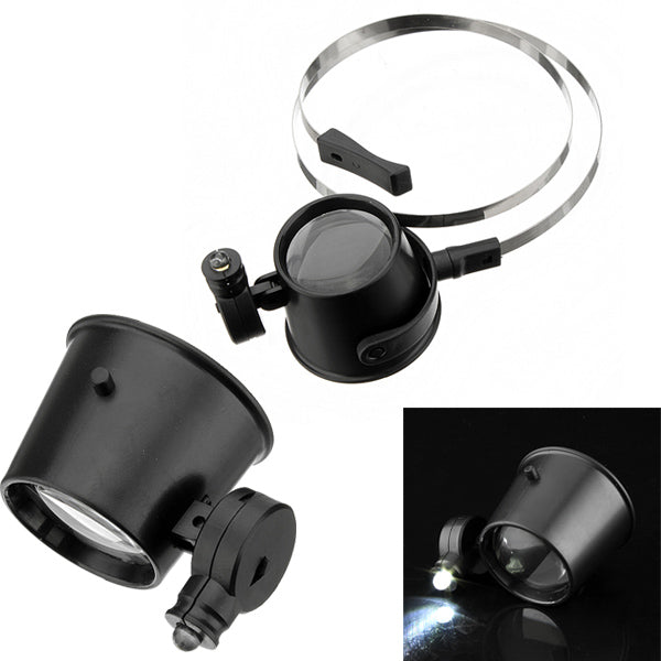 Illuminated 15X Magnifier LED Eye Loupe Repair Watches