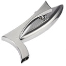Motorcycle Rear View Mirrors Chrome Triangular Leaves 8mm 10mm For Honda Harley