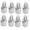 8Pcs Motorcycle Rear View Mirror Adapters Screws 10mm to 8mm