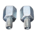 8Pcs Motorcycle Rear View Mirror Adapters Screws 10mm to 8mm