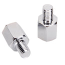 8Pcs Motorcycle Rear View Mirror Adapters Screws 10mm to 8mm