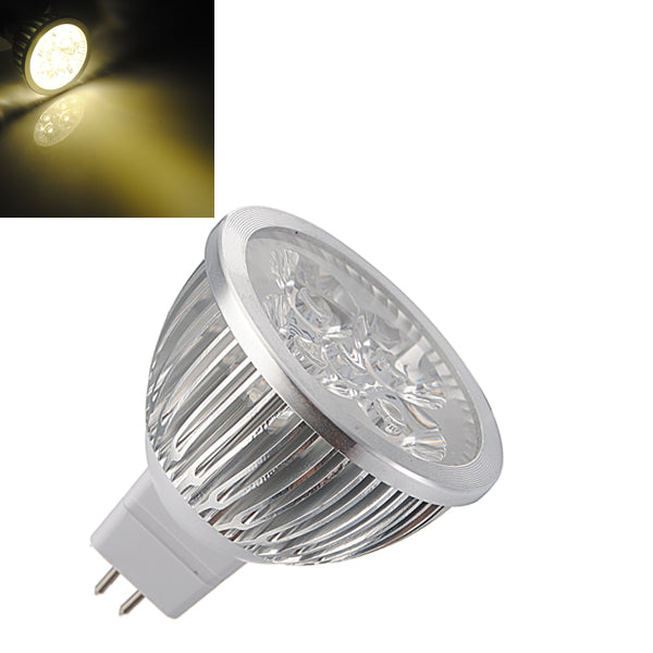 MR16 4W Warm White High Power Focus 4 LED Spot Lamp Bulbs AC/DC 12V