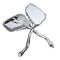 8mm 10mm Universal Motorcycle Chrome Skull Claw Side Rear View Mirrors