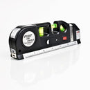 Loskii DX-013 Multipurpose Laser Level Horizontal Vertical Measure Tape Aligner Ruler 3 Bubbles