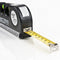 Loskii DX-013 Multipurpose Laser Level Horizontal Vertical Measure Tape Aligner Ruler 3 Bubbles