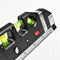 Loskii DX-013 Multipurpose Laser Level Horizontal Vertical Measure Tape Aligner Ruler 3 Bubbles