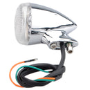 4pcs Front Rear LED Turn Lights Amber With 39mm Fork Clamp Silver For Harley