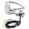4pcs Front Rear LED Turn Lights Amber With 39mm Fork Clamp Silver For Harley