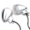 4pcs Front Rear LED Turn Lights Amber With 39mm Fork Clamp Silver For Harley