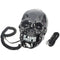 Unique Black Skull Skeleton Shaped Land Line Telephone