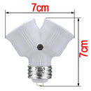 E27 screw Base Light LED Lamp 1 to 2 Split Adapter Conversion Socket