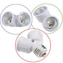 E27 screw Base Light LED Lamp 1 to 2 Split Adapter Conversion Socket