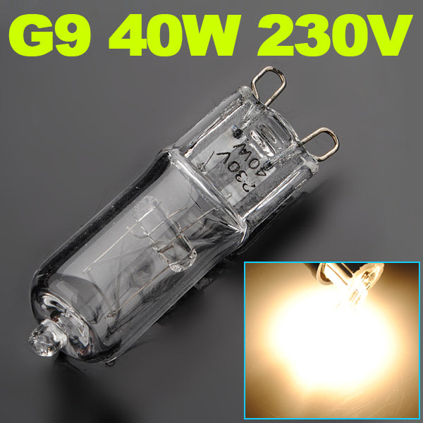 G9 40W Warm White Halogen Bulb Light Lamp 3000-3500K Globe 230V