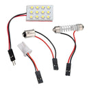 12 LED SMD Panel Interior Room Dome Door Car Light Wedge Bulb