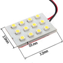 12 LED SMD Panel Interior Room Dome Door Car Light Wedge Bulb