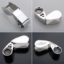 NEW 40X Metal Jeweller LED Microscope Magnifier Loupe  UV