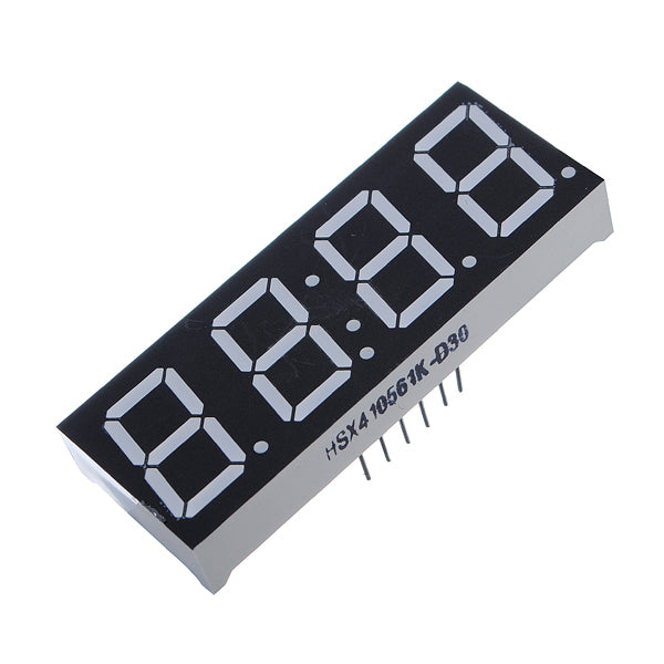 10Pcs 7-Segment 0.56 Inch 4 Digit 12 Pins Red LED Display For
