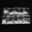 500x White French False Acrylic 3D Nail Art Tips Decoration