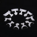 500x White French False Acrylic 3D Nail Art Tips Decoration