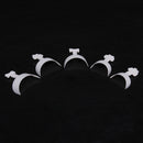 500x White French False Acrylic 3D Nail Art Tips Decoration