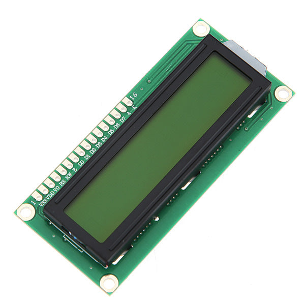 5Pcs Yellow Backlight 1602 Character LCD Display Module For
