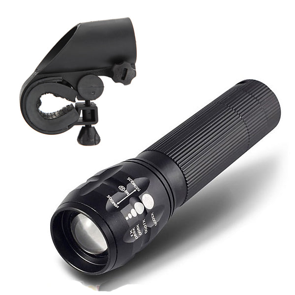 Q5 240Lumens 3Modes Outdooors Bicycle LED Flashlight+ Mount For 18650/AAA
