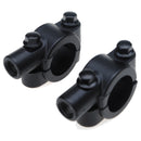 UNIVERSAL BLACK MOTORCYCLE HANDLEBAR MIRROR MOUNT10MM ALUMINUM CLAMP