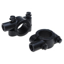 UNIVERSAL BLACK MOTORCYCLE HANDLEBAR MIRROR MOUNT10MM ALUMINUM CLAMP