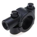 UNIVERSAL BLACK MOTORCYCLE HANDLEBAR MIRROR MOUNT10MM ALUMINUM CLAMP