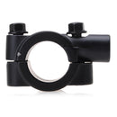 UNIVERSAL BLACK MOTORCYCLE HANDLEBAR MIRROR MOUNT10MM ALUMINUM CLAMP