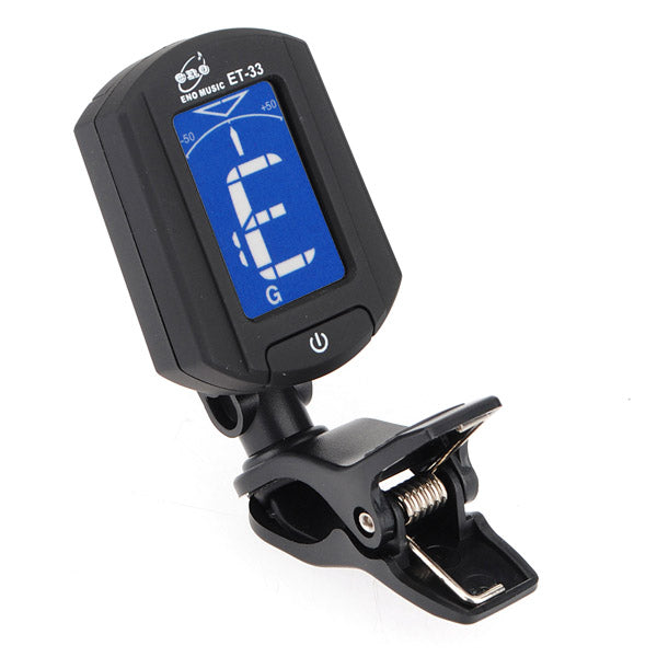 ENO ET-33 Digital Electronics Mini Clip On Guitar Bass Violin Tuner