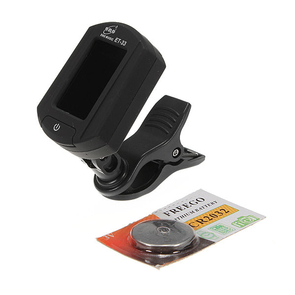 ENO ET-33 Digital Electronics Mini Clip On Guitar Bass Violin Tuner
