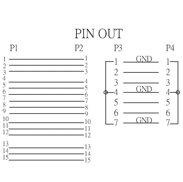 SATA 22Pin 7+15 Pin Male to SATA 22 Pin 7+15P Female Jack Convertor