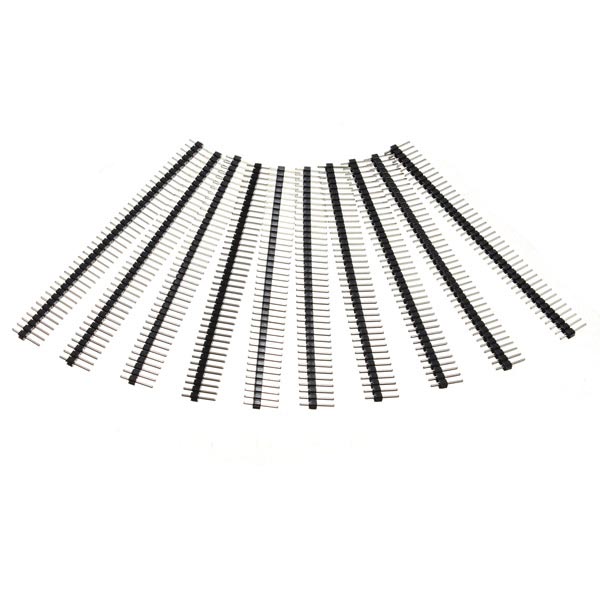 10 Pcs 40 Pin 2.54mm Single Row Male Pin Header Strip For