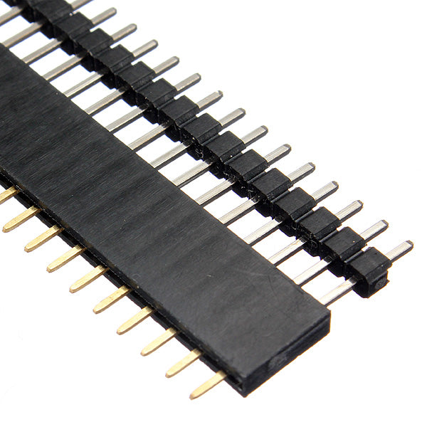 40 Pin 2.54mm Male Female SIL Socket Row Strip PCB Connector