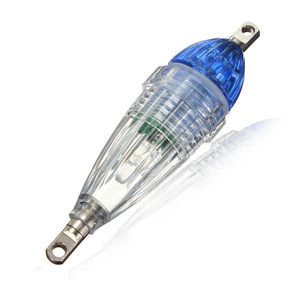 LED Mini Fishing Squid Bait Lure Light Blue Flashing