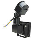 10W White 800LM PIR Motion Sensor Security LED Flood Light 85-265V