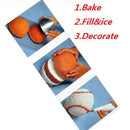 Creative 3D Sports Ball Shaped Cake Pan Baking Mold Set