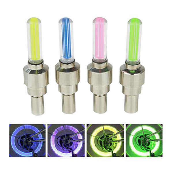 2x Bike Bicycle LED Wheel Lights Valve Lamp Valve Core Light