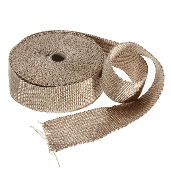 Fiber Glass Exhaust Insulator Tape High Heat Header Pipe Turbo Wrap