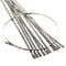 20pcs Stainless Steel Exhaust Insulating Fiber Glass Wrap Pipe Tie