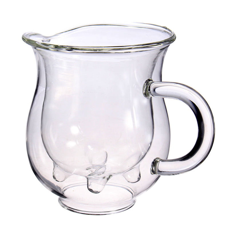 Creative Cup Double Glass Microwaveable Heat Milk Cup