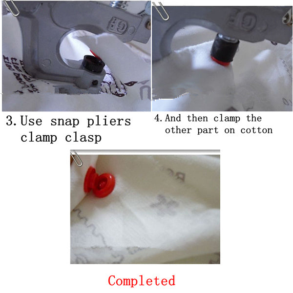 Plastic Snap Fastener Installation Tools Hand Pressure Pliers