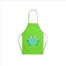 Childern Kids Cartoon Frog Printed Waterproof Costume Painting Apron
