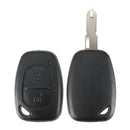 REMOTE KEY FOB PLIP SHELL CASE 2 BUTTON FOR RENAUTL TRAFIC