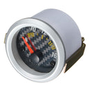 Carbon Fiber Face Volt Meterr Volt Gauge 12V Yellow LED 8 to 16 Volts
