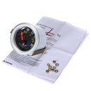 Carbon Fiber Face Volt Meterr Volt Gauge 12V Yellow LED 8 to 16 Volts